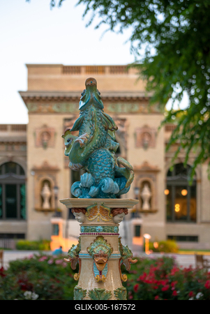 The Millenium house in City park of Budapest-stock-foto