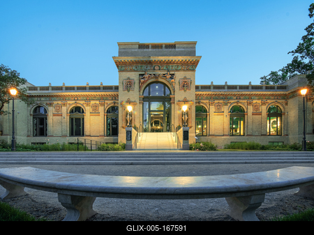 The Millenium house in City park of Budapest-stock-foto