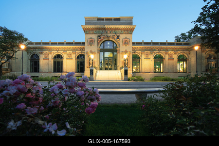 The Millenium house in City park of Budapest-stock-foto