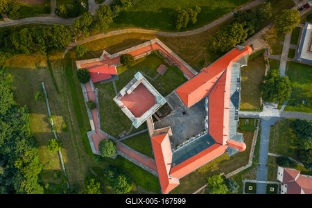 Castle of Sarospatak Hungary Another name is Rakoczi castle.-stock-foto
