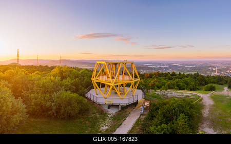 Karoly Guckler lookout point-stock-foto