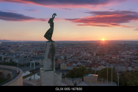 Europe Hungary Budapest Citadella.-stock-foto