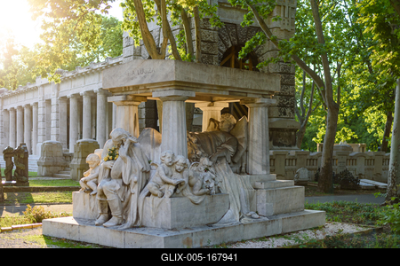 Cementery in Fiumei road-stock-foto