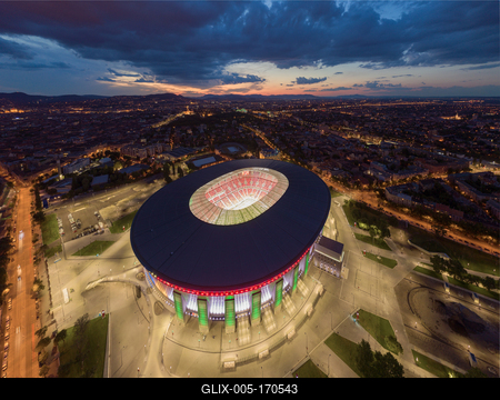 Paukás Aréna Budapest.-stock-foto