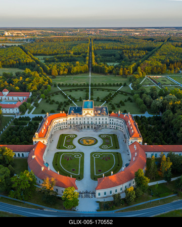 The Esterhazy Palace near to Sopron in Fertod, Hunary-stock-foto