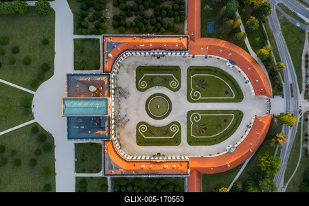 The Esterhazy Palace near to Sopron in Fertod, Hunary-stock-foto