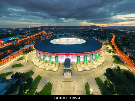 Paukás Aréna Budapest.-stock-foto