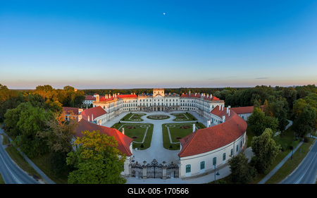 The Esterhazy Palace near to Sopron in Fertod, Hunary-stock-foto