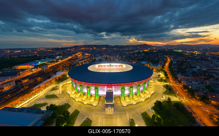 Paukás Aréna Budapest.-stock-foto
