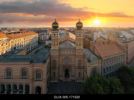 The magnificent Dohany Street Synagogue in Budapest Hungary.-stock-foto