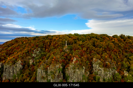 Saint Gerorge Hill in Hungary-stock-foto