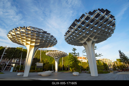 Aerial view about the new millenary park of Budapest Hungary-stock-foto