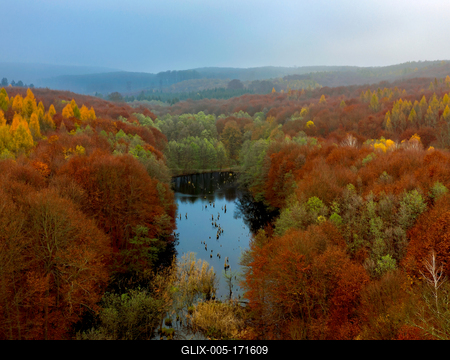 Unique lake in Hungary which name is Hubertlaki lake.-stock-foto
