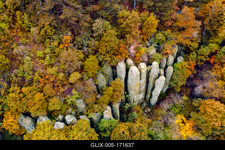 The basalt organs og the vulcanic Saint George hill's-stock-foto