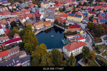 Tapolca mill pont in Hungary near by lake Balaton.-stock-foto