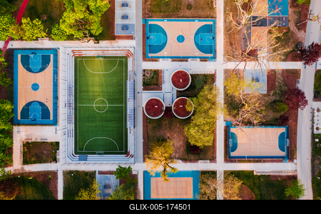 Budapest City park big playground-stock-foto