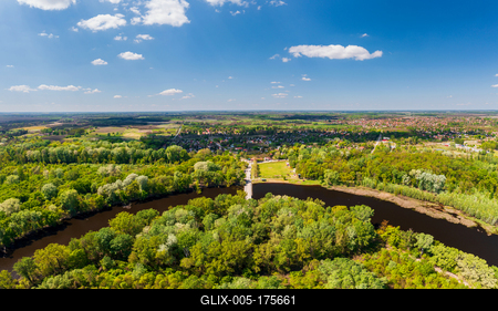 Splendid recreation place in south Hungary-stock-foto