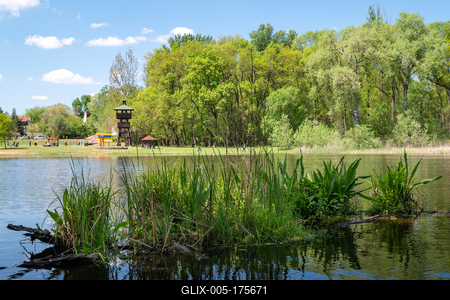 Splendid recreation place in south Hungary-stock-foto
