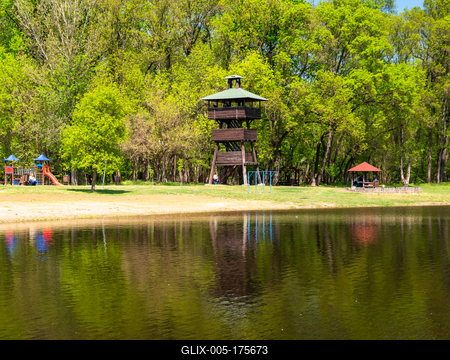 Splendid recreation place in south Hungary-stock-foto