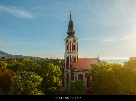 Belgrade serbian churc Szentendre Hungary-stock-foto