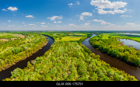 Backwater of Tisza river in Hungary-stock-foto