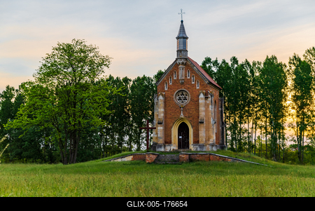Zichy chapel in Lorev village Hungary-stock-foto