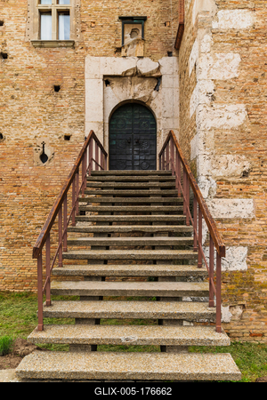 Fort os Simontornya Hungary-stock-foto