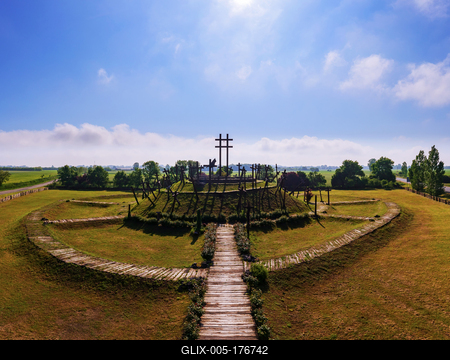 Memorial park for Battle of Muhi-stock-foto