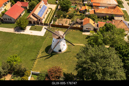 Windmill Museum in Szeged Dorozsma Village Hungary.-stock-foto