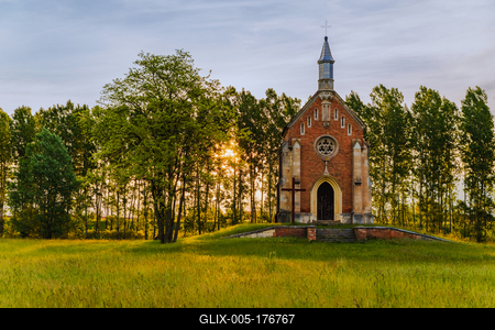 Zichy chapel in Lorev village Hungary-stock-foto