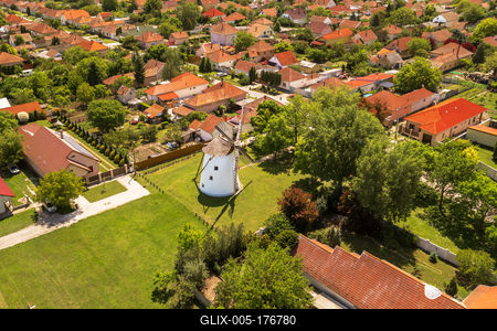 Windmill Museum in Szeged Dorozsma Village Hungary.-stock-foto