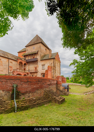 Fort os Simontornya Hungary-stock-foto
