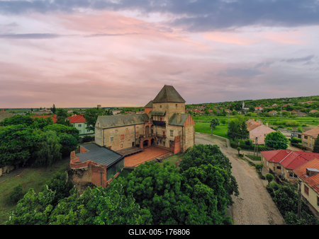 Fort os Simontornya Hungary-stock-foto