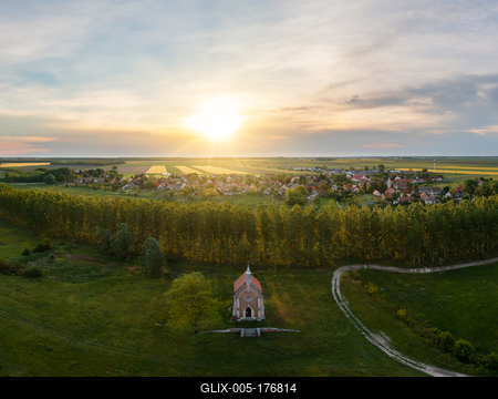 Zichy chapel in Lorev village Hungary-stock-foto