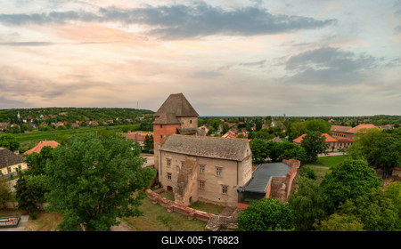Fort os Simontornya Hungary-stock-foto
