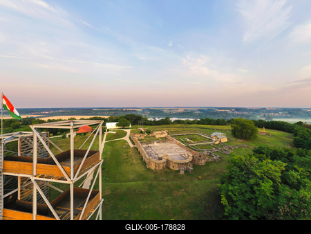 St Laszlo historical visitor center in Somogyvar Hungary-stock-foto