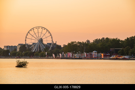 2021.07.23. Hungary, Siofok. Sunrise landsacpe-stock-foto