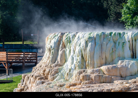 Thermal water pools in Egerszalok.-stock-foto