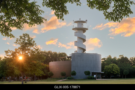 Sail shipping  historical  exhibition visitior center on Balatonfoldvar, Hungary-stock-foto