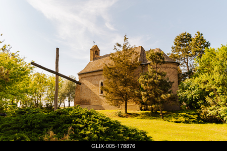 Saint Stephen chapel in Nagykopancs Hungary-stock-foto