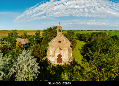 Saint Stephen chapel in Nagykopancs Hungary-stock-foto