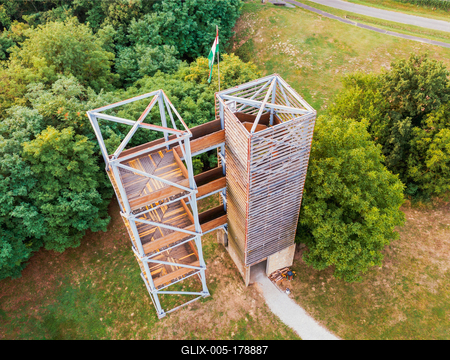 St Laszlo historical visitor center in Somogyvar Hungary-stock-foto
