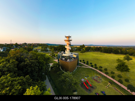 Sail shipping  historical  exhibition visitior center on Balatonfoldvar, Hungary-stock-foto