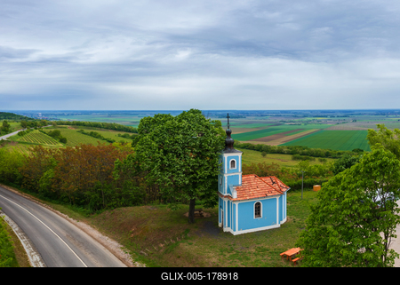 Mausz chapel near by Szekszard Hungary-stock-foto