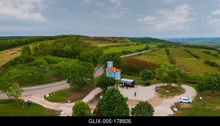 Mausz chapel near by Szekszard Hungary-stock-foto