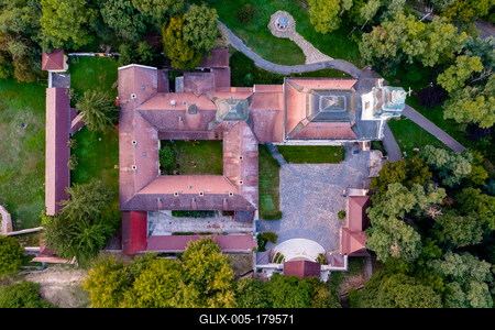 Blessed Virgin basilica in Godollo city Hungary.-stock-foto