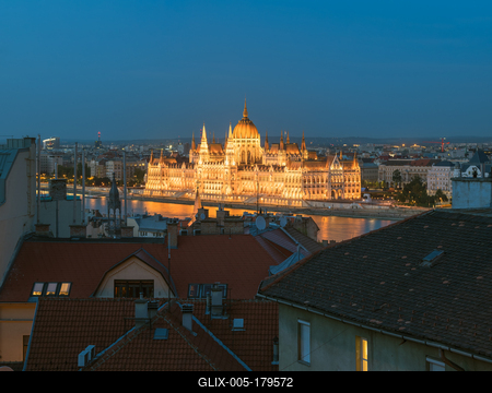 Night citycape about Budapest Hungary-stock-foto