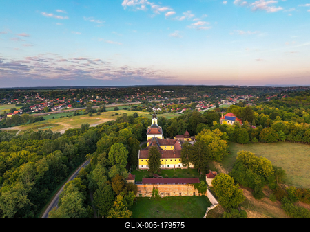 Blessed Virgin basilica in Godollo city Hungary.-stock-foto