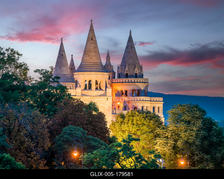 Fishermans bastion in Budapest Hungary-stock-foto