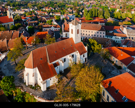 St. John's Parish Church in Szentendre in Hungary.-stock-foto
